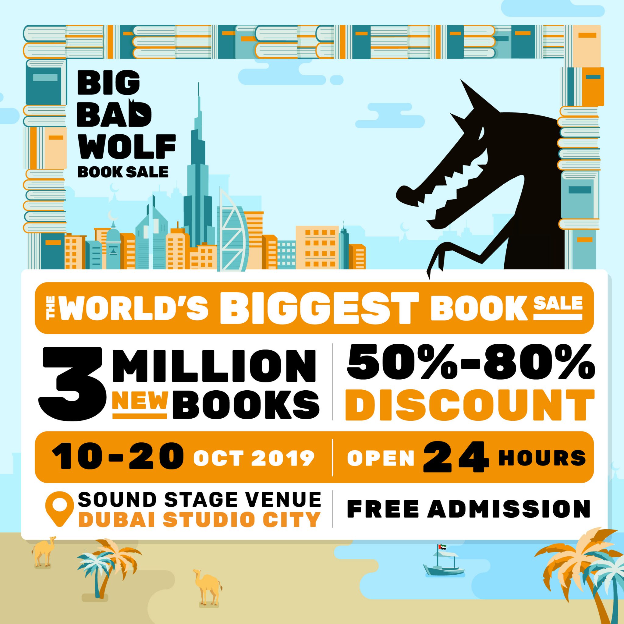 Big Bad Wolf returns to Dubai in October, with 3 million books The