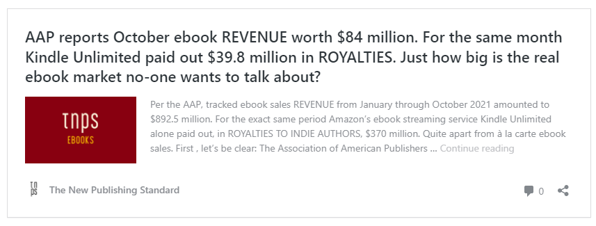 Storytel's Q4 royalties revealed, and yes, they were lower than a regular  sale royalty. Here's why that's not such a big deal - The New Publishing  Standard